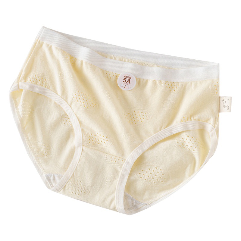 [Algodón antibacteriano para bebés de grado 5a] ropa interior de algodón puro para mujer entrepierna transpirable Mediados de cintura chica de color sólido calzoncillos de Estudiante image 1