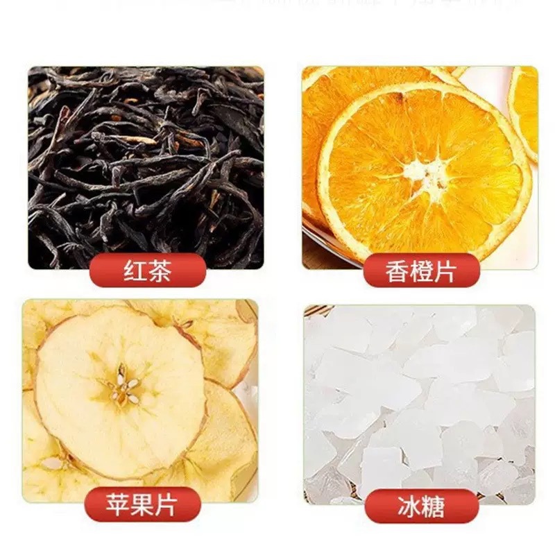 Apple Hot Orange Tea 80g Cold Brew Fruit Tea Bags Winter Warm Drink specifications