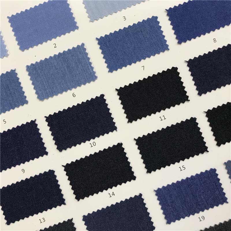 50 Pieces of Twill Imitation Denim Fabric in 52 Colors, in Stock, Direct from the Manufacturer, Fabric for Shirts and Pants Sets 824000