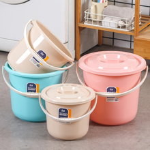 桶塑料带手提幼儿园盖加厚笔桶小号玩具儿童洗小桶水桶家用桶沙滩