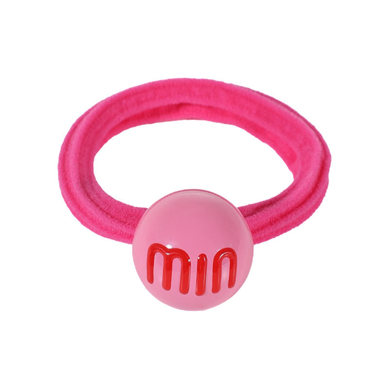 Cuerda para el cabello linda para niños Cuerda para la cabeza de color caramelo Anillo de toalla para niñas La banda elástica no daña el cabello