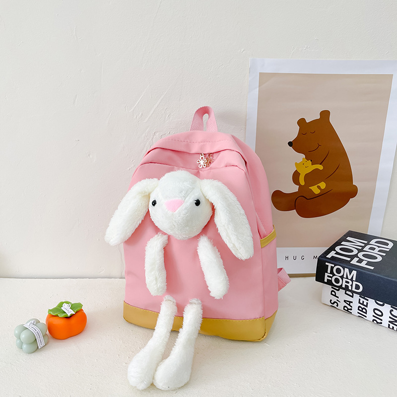 Bolso DE LOS NIÑOS 2022 primavera y verano nuevo conejo de dibujos animados muñeca mochila estudiante de la escuela primaria mochila niños y niñas lindo mochila