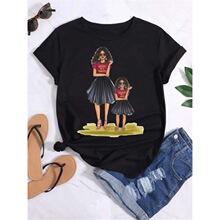 ��Ʒ��ó ĸ�׽�����������ӡ��t-shirt������ɴ����Ů
