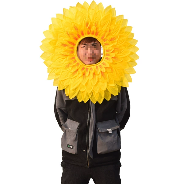 Yellow helmet for adults, 70cm