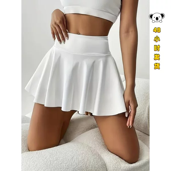 C 71944 High Waist A Line Yoga Skirt High-waisted yoga skirt-pants