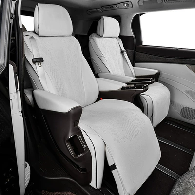 Cushion Suede Special Car | Modelə uyğun (Original) oturacaq örtükləri - open-minded-gray-2-seats-in-the-middle-row-22-24-model-denza-d9