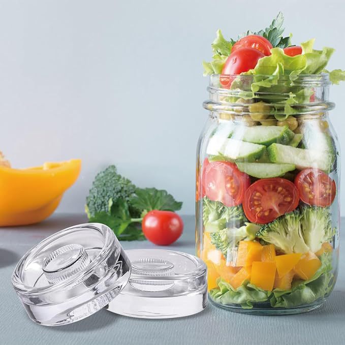 跨境发酵泡菜压菜重石玻璃盖透明玻璃罐梅森罐2.7 inch直径外贸