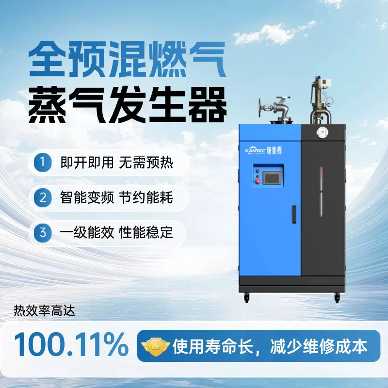 蒸汽发生器泡沫升温电镀厂升温屠宰脱毛全自动节能燃气蒸汽发生器