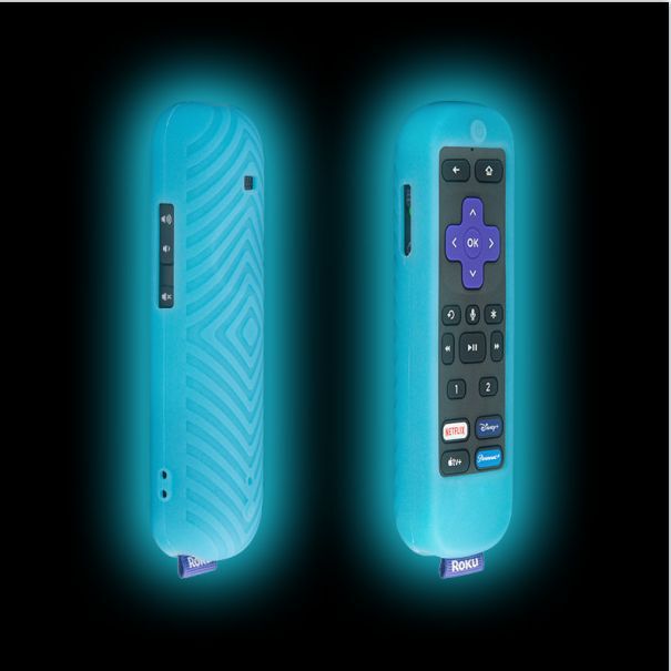 Amazon new for TCL Roku remote control silicone protective case back speaker hole luminous remote control cover