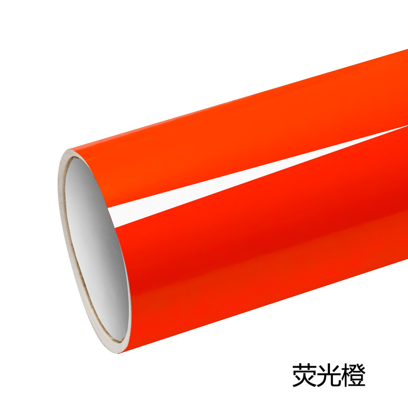 Película fluorescente Xinlang, adhesivo instantáneo para decoración de carrocería de coche, película con letras decorativas, adhesivo fluorescente autoadhesivo.