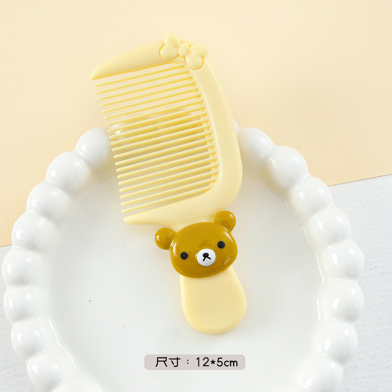 新款卡通可爱小梳子小号中齿高颜值美发梳儿童便携加厚口袋梳批发|undefined