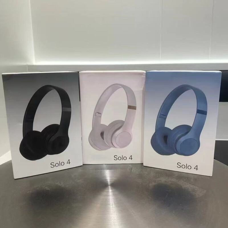 Cross-border new Solo4 headset Bluetooth headset with pop-up window foldable storage bag subwoofer wireless headset