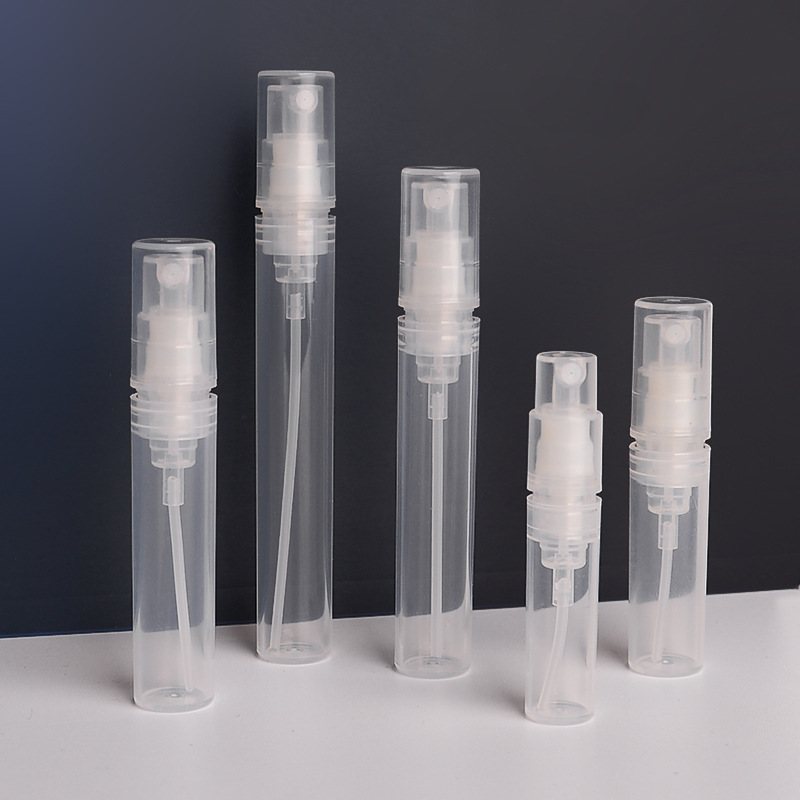 工厂现货 1ml2ml卡扣式香水分装喷雾瓶 3ml5ml全塑按压式小样瓶