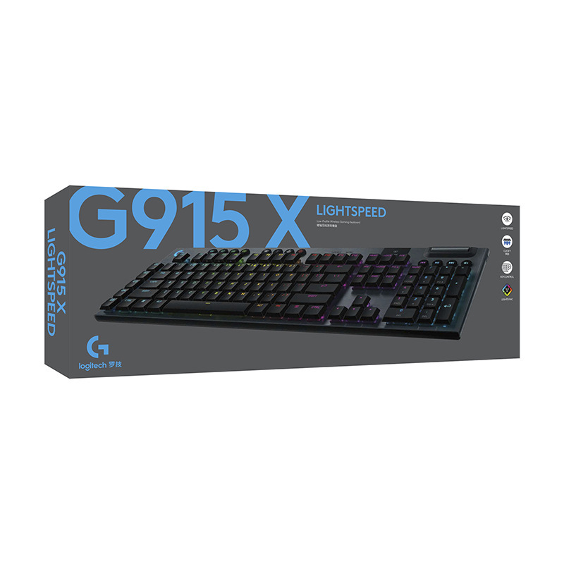 Logi G915 X Lightdspeed Low-Profile Wireless Gaming Keyboard with Mechanical Switches