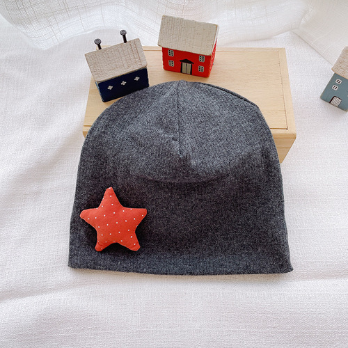 Double layer ear protection autumn and winter new baby hat newborn baby hat pure cotton knitted children's pullover hat