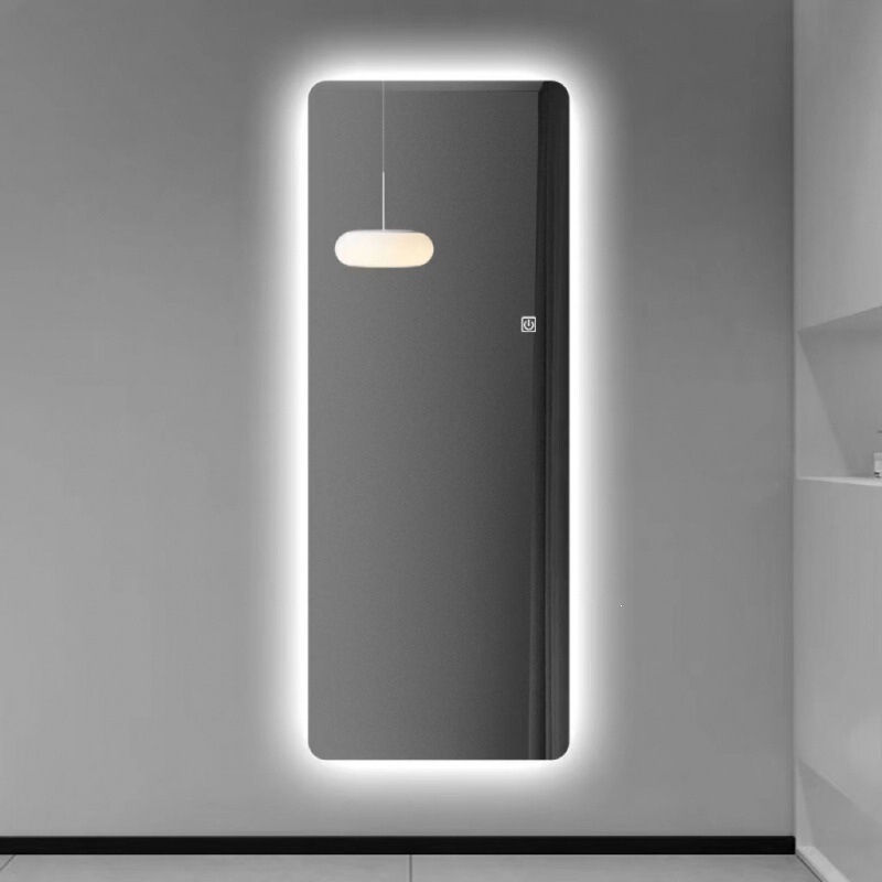 High-Definition Smart Full-Length Mirror with Led Lighting for Trying on Clothes, Dressing Mirror for Entryway, Bedroom, Beauty Mirror, Long Square Mirror for Cross-Border Use