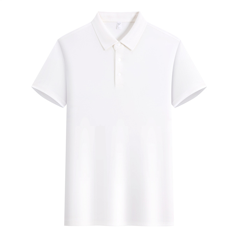 Mulher de seda de manga corta polo personalizado logotipo de verano masculino y femenino camiseta de collar bordado modelo