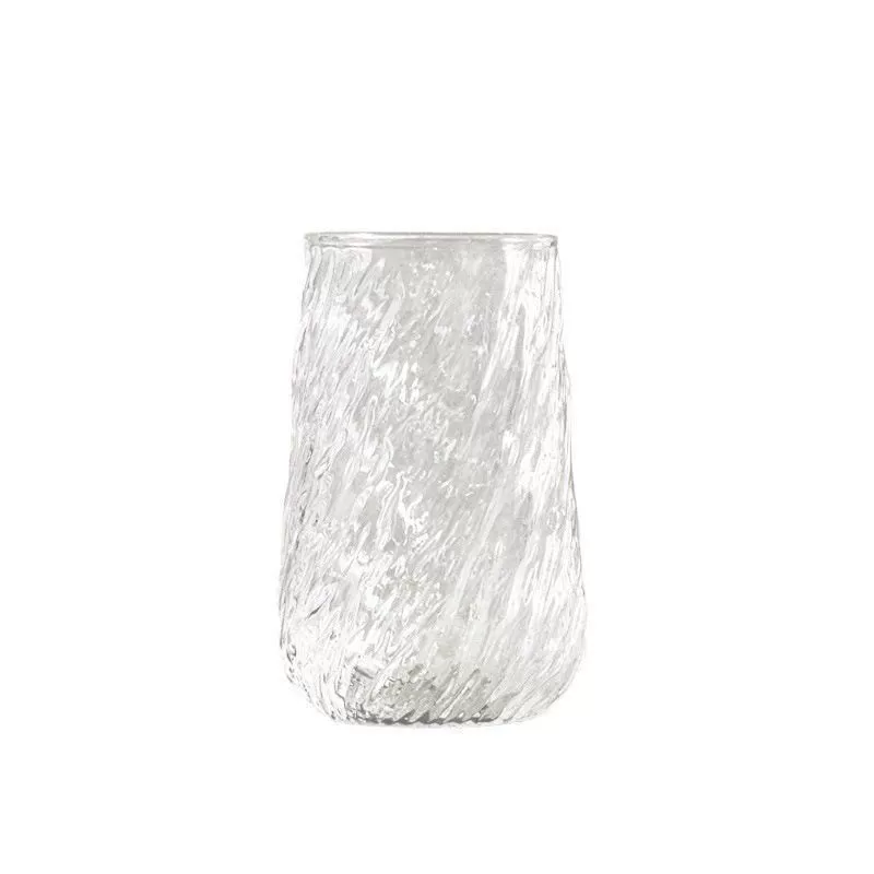 Retro spiral coffee cup high borosilicate glass household high-value female high temperature resistant Dirty iced American latte cup