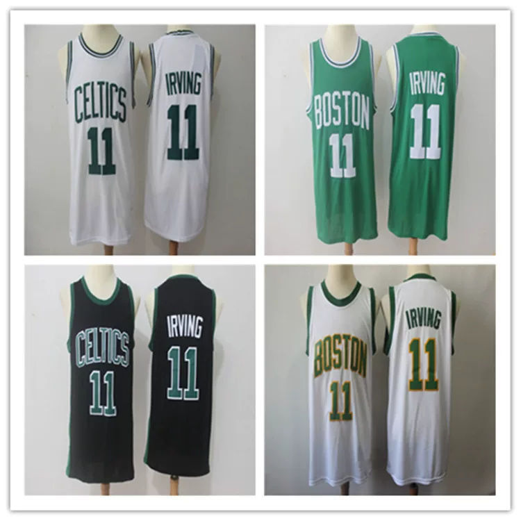 Футболки джерси Celtics №11 Ирвинг, вышитая баскетбольная форма Ирвинг, доставка