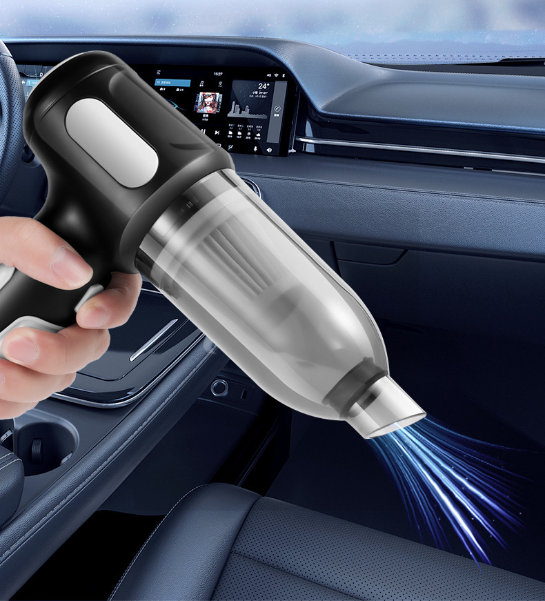 Cross-Border New Car Vacuum Cleaner Handheld Car Home Dual-Purpose Vacuum Cleaner Blowing and Suction Integrated High-Power Car Supplies