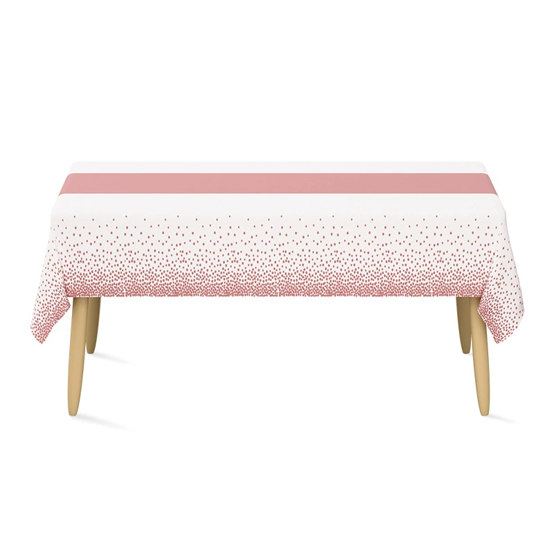 Disposable tablecloth PEVA cross -border birthday party restaurant wedding dot table flag table cloth plastic rectangular table cloth