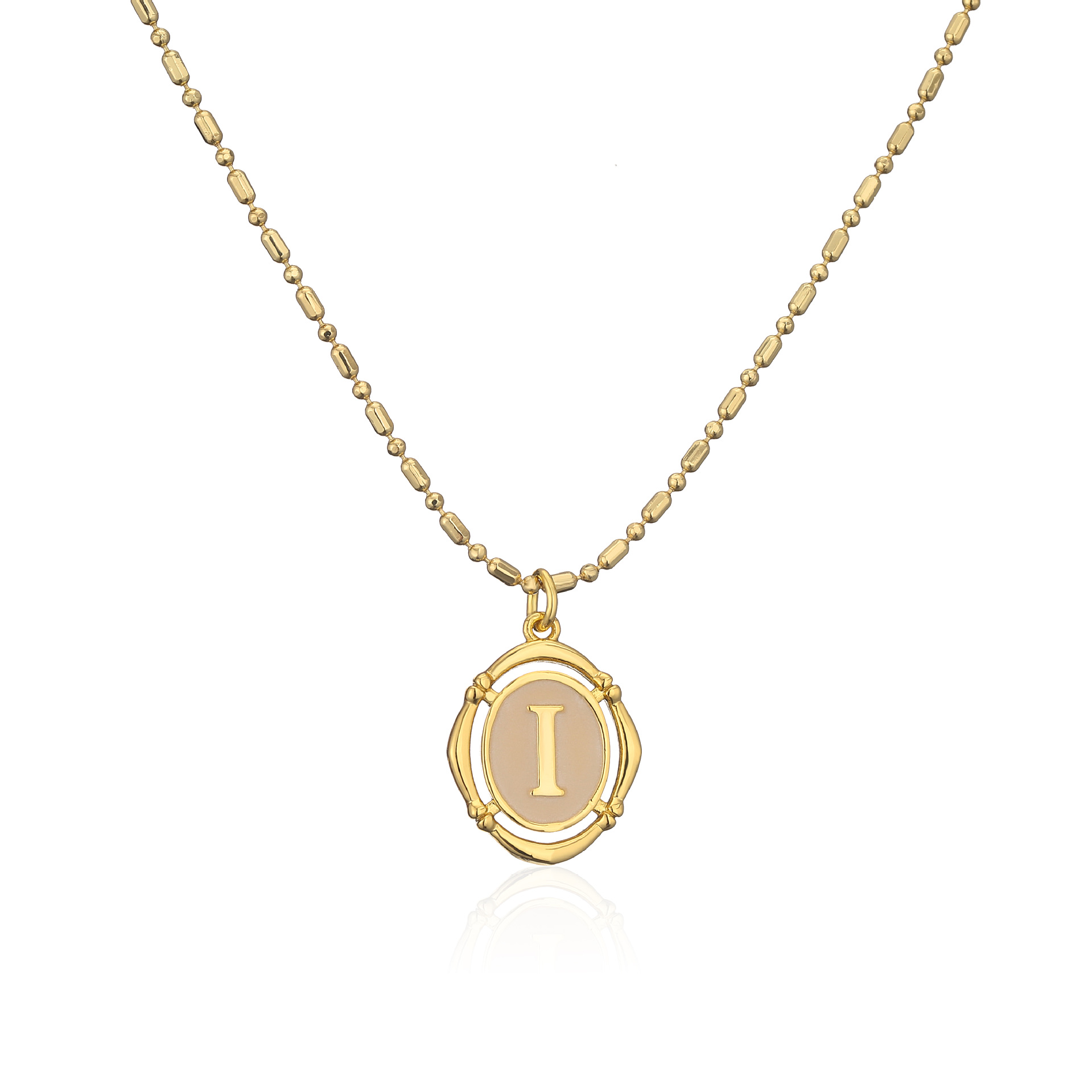 Simple Style Letter Copper Gold Plated Pendant Necklace 1 Piece