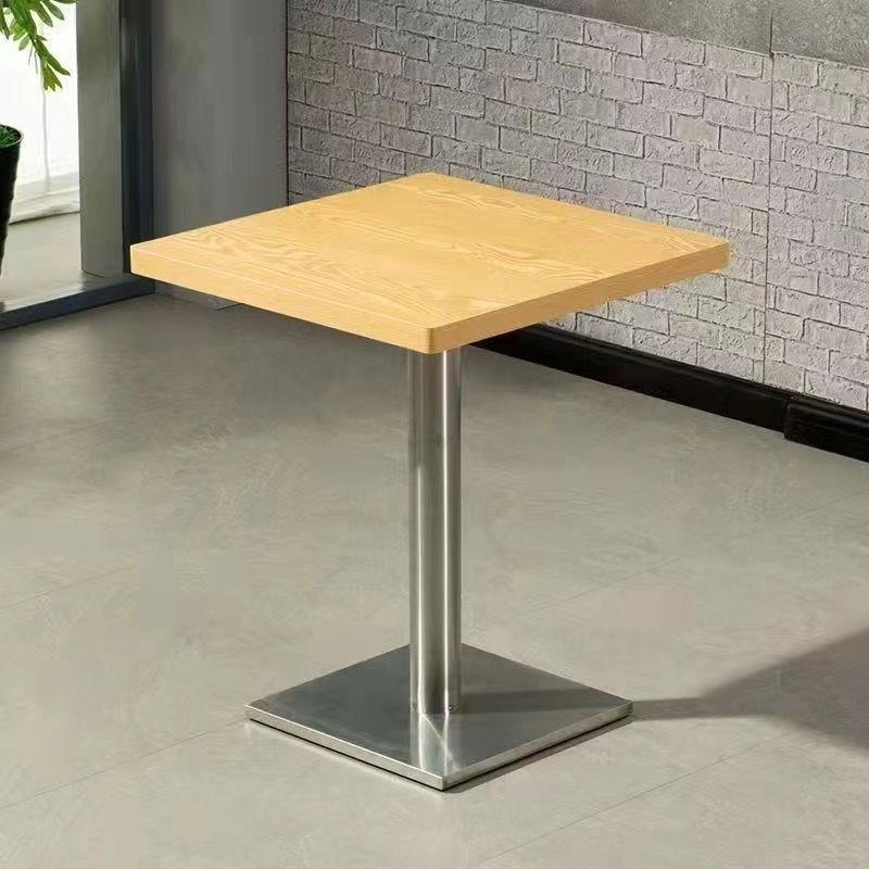 Table Dining Commercial Dining Table Hotel Restaurant Milk Tea Shop Breakfast Snack Shop Noodle Restaurant Fast Food Dining Table and Chair Combination