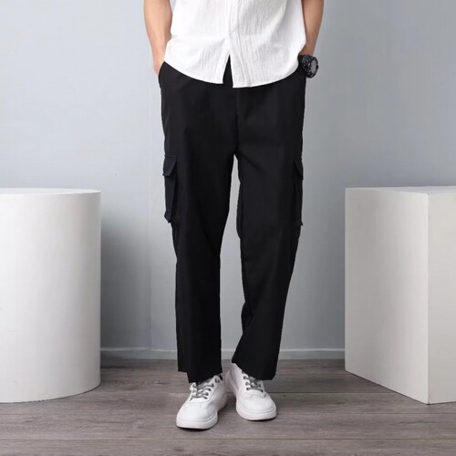 Spring and autumn new style design pants, men's work casual pants, loose straight, wide-leg pants