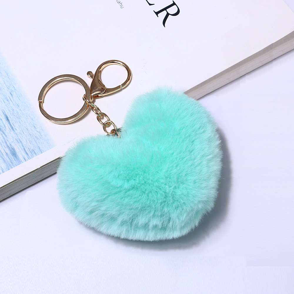 ファッション愛ハート形8センチのぬいぐるみのキーホルダー