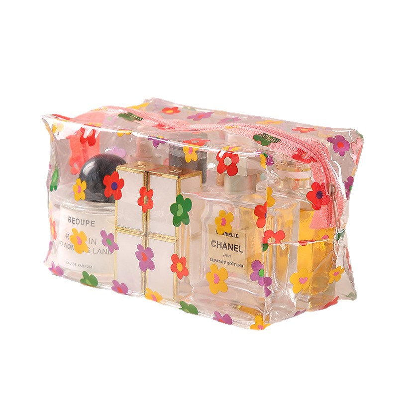 Bolsa de Aseo Transparente para Viajes de PVC Resistente al Agua para Viajes