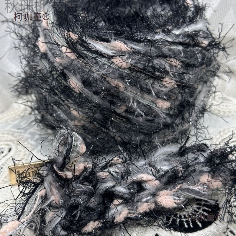 花漾手混线 荒野玫瑰 diy手工混线卡套手绳包包围巾钩织材麦太保