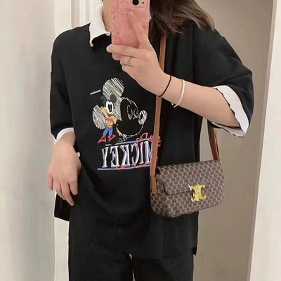 2022 summer new pattern classic Cartoon lady Polo Sweater