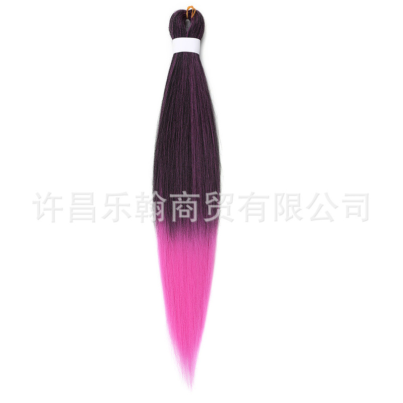 低温難燃性ふわふわプルブロックビッグ三つ編み低温スタイリングウィッグ卸売 26 インチ 90gEZ クロスボーダーウィッグ|undefined