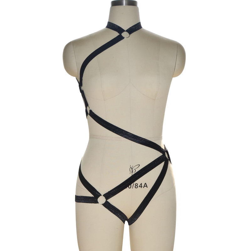 Bamboo such as foreign trade Europe and the United States sexy strap leakage breast bra underwear underwear hollow wire harness sexy suit uniform for women