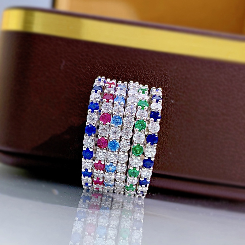 Fashion Geometric Sterling Silver Plating Zircon Rings 1 Piece display picture 3