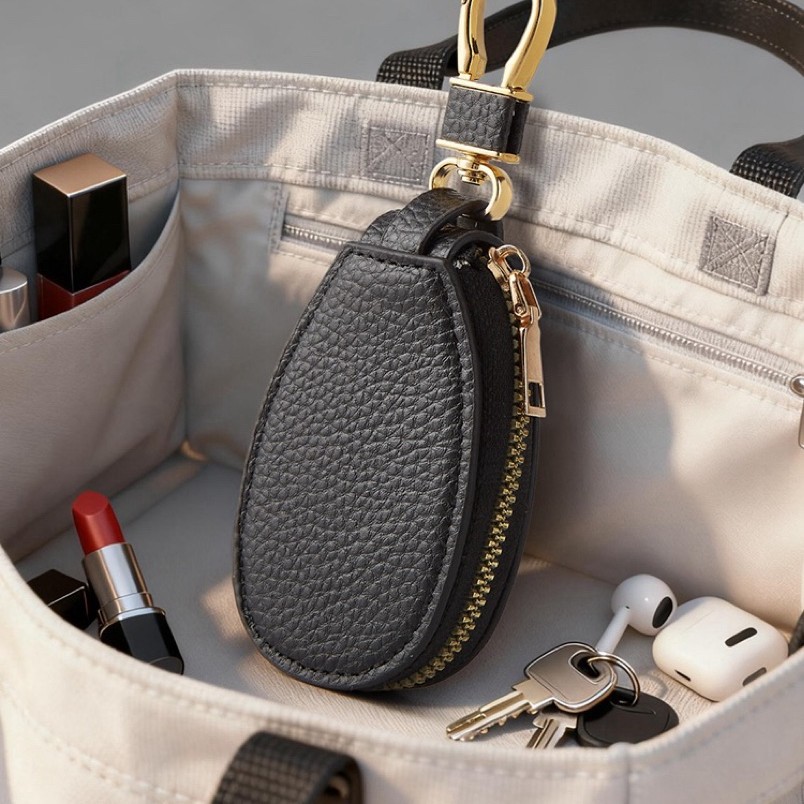 Wilke 2025 Multifunctional Men's Car Key Case in Stock with Large Quantities Available, Keychain Pvc Card Holder with Fine Glitter
