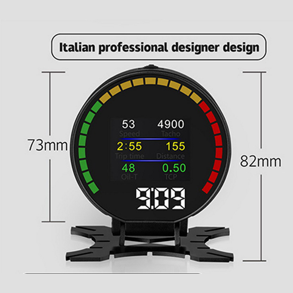 P15 Intelligent Driving Computer Obd2 System 2.84inch Lcd Color Screen Information Does Not Require Reflection for Hud Head-Up Display