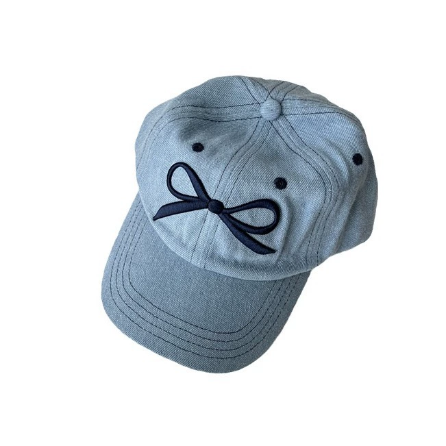 Brand children's design summer baseball cap with bow