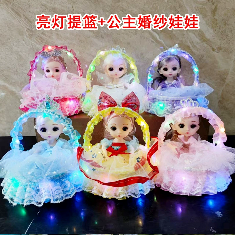 Светящаяся мигающая кукла, корзина, игрушка, висячая корзина, русалка
