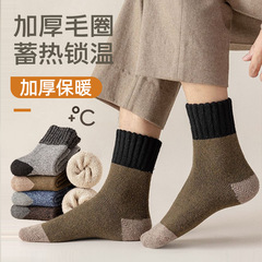 抗寒羊毛襪加厚襪子男冬季加絨超厚保暖襪中筒襪東北冬天羊絨襪