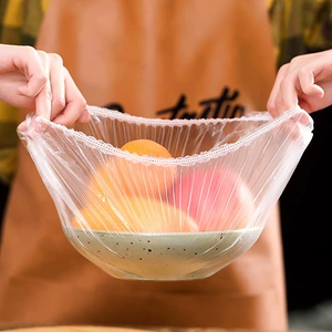 [一次性保鲜膜套水果蔬菜保鲜罩PE用密封罩材质厨房剩饭剩罩保鲜膜]