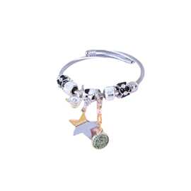 随变 韩版街拍风几何套装手串 创意五角星小皇冠圆珠几何组合手镯