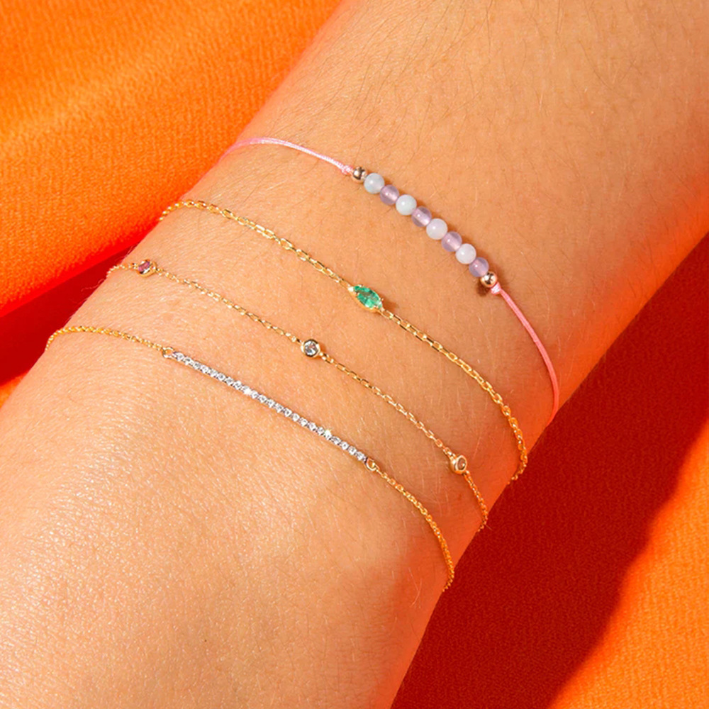 4g Weight Zircon Inlay Material Bracelets Classification 925 sterling silver Chain Material 1 Piece Quantity Daily Occasion 925 Sterling Silver Material Geometric Pattern Women's Gender Inlay Design Simple Style, Shiny Style 925 Sterling Silver Bracelets Simple Style Shiny 2