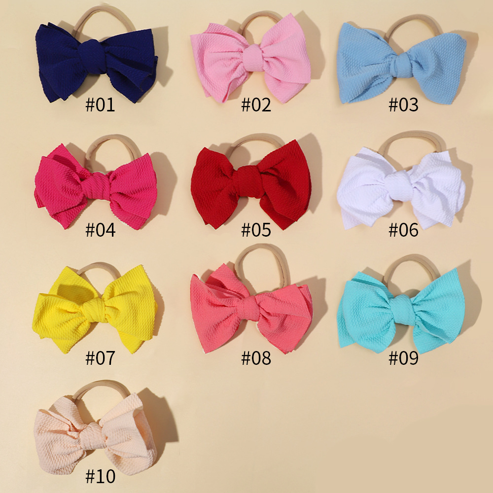 Commerce extérieur transfrontalier nouveaux accessoires de cheveux pour enfants Europe et États-Unis bandeau de cheveux en nylon élastique pour bébé bandeau de cheveux fin pour bébé_voghion.com