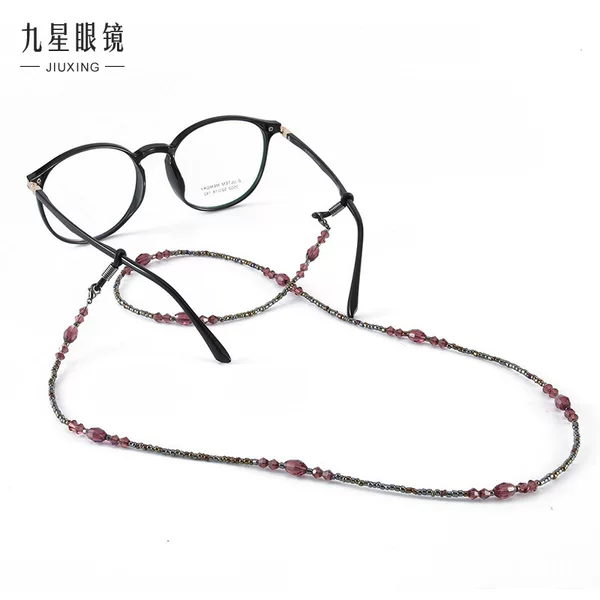 Glasses lanyard fashion glasses chain outdoor sports travel anti-lost Anti-drop eye chain all-match simple string bead chain