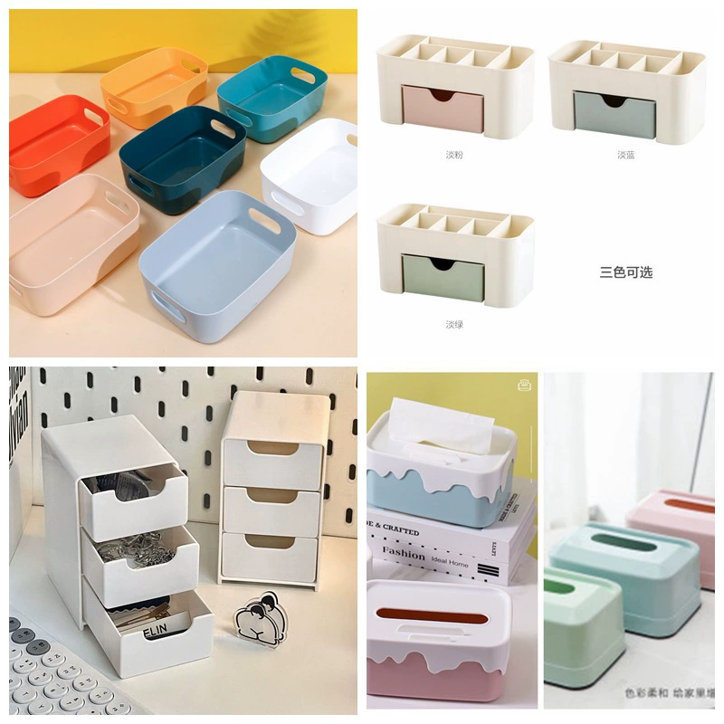Student-friendly lipstick for manicure, table cosmetic storage box