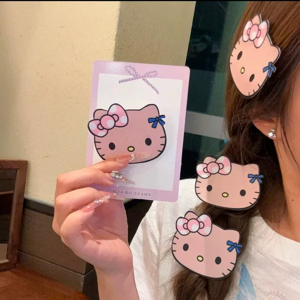 Luckin Coffee x Kitty co-branded new product accessories: cute hair clips, magic tape hair clips, DIY trendy gifts for friends, cute and Instagram-worthy