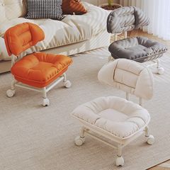 Swivel wheel small stool for home, sliding low stool, trendy multi-functional grout stool, shoe-changing stool, small chair, walking stool