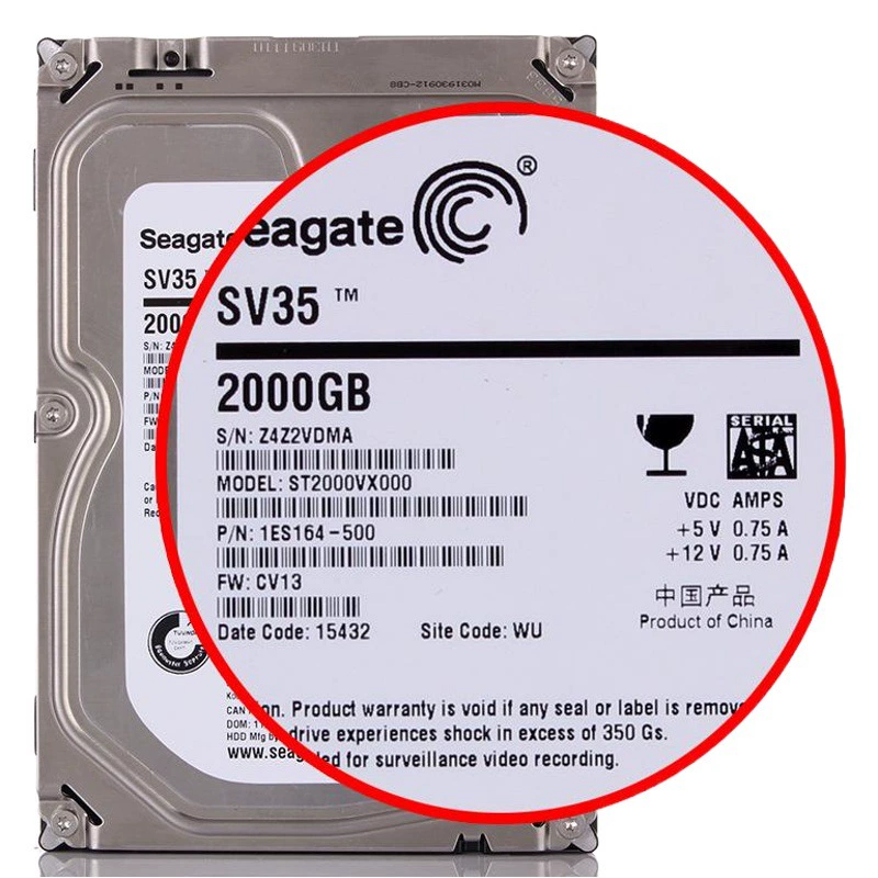 Xi-Jie 6 ТБ 4 ТБ Последовательный порт 3,5-дюймовый Настольный SATA мониторинг видеорегистратор HD видеорегистратор жесткий диск 3T2T