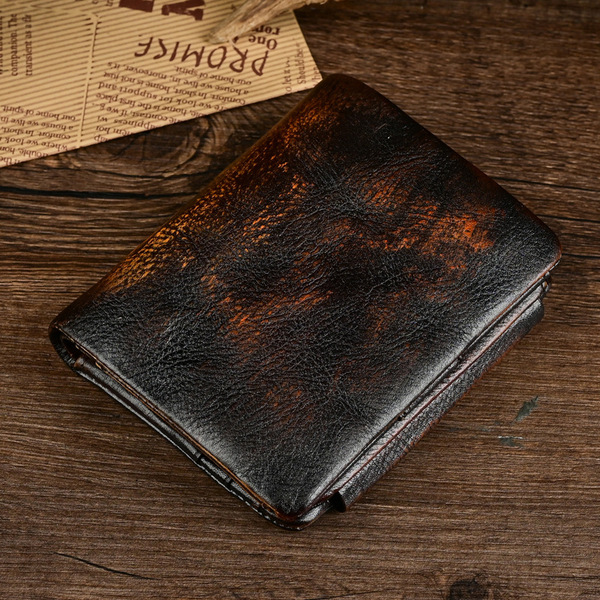 short leather wallet